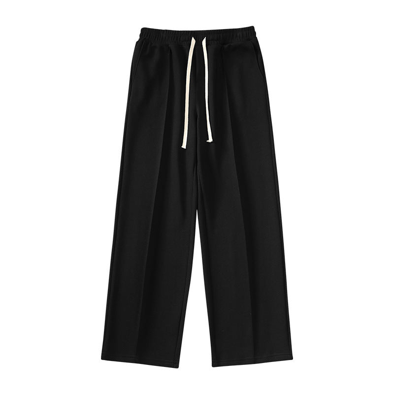 Wide-leg Straight Pants