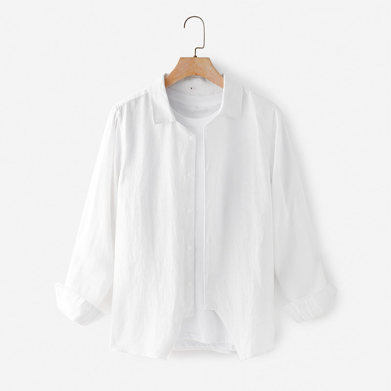 Spring And Summer Men's Fashion Linen Shirt