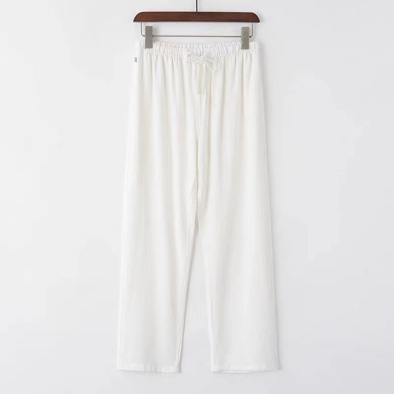 Wind linen straight leg pants