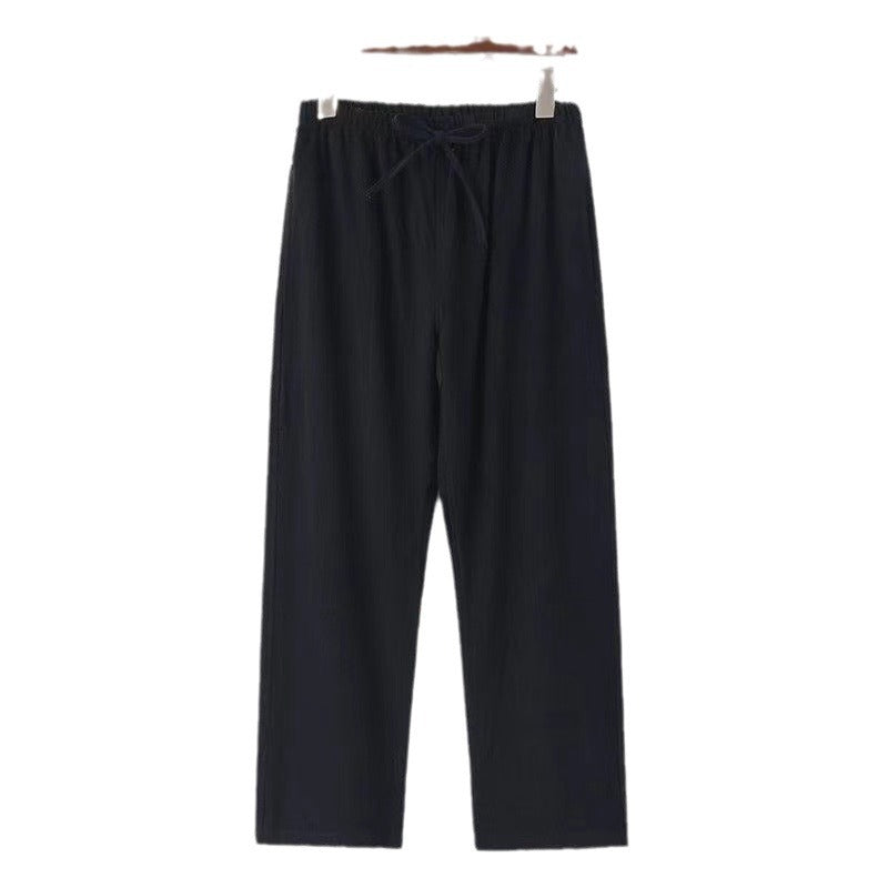 Wind linen straight leg pants