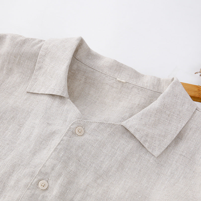 Spring And Summer Men's Fashion Linen Shirt