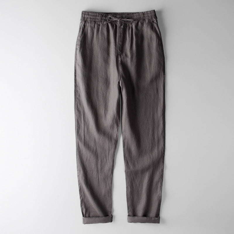 Men's Thin Loose Plus Size Linen Casual Pants